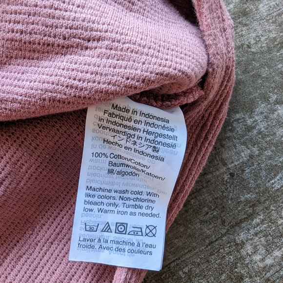 MADEWELL TEXTURE & THREAD Front Button Tie Tank - Picture 6 of 6